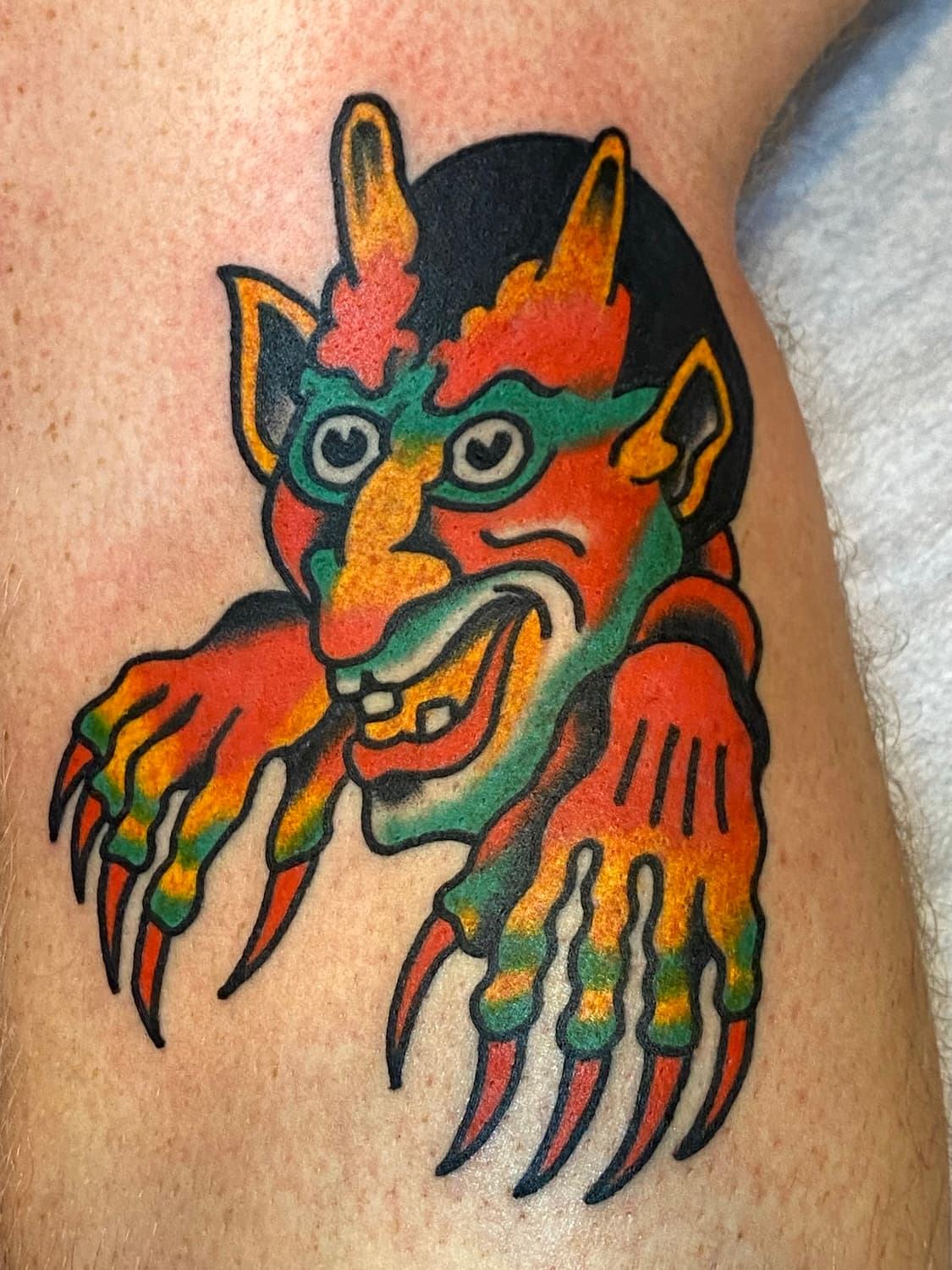 Tattoo of Sailor Jerry devil